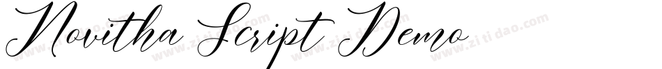 Novitha Script-Demo字体转换